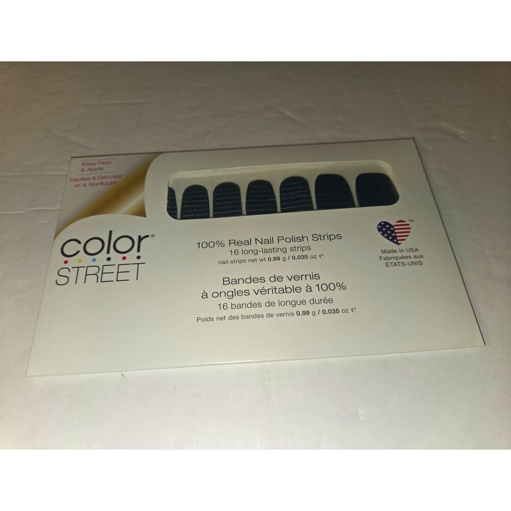 Color Street Teal Teffeta Glitter Nail Polish Strips FMD011 0.035oz
